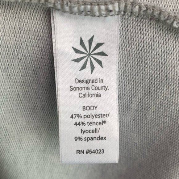 Athleta Heathered Gray Short Sleeve Sweatshirt Mini Dress - Picture 5 of 9